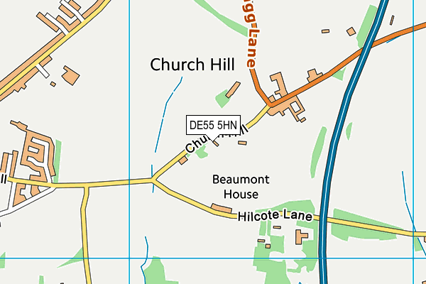 DE55 5HN map - OS VectorMap District (Ordnance Survey)