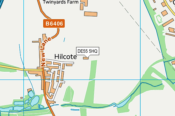 DE55 5HQ map - OS VectorMap District (Ordnance Survey)
