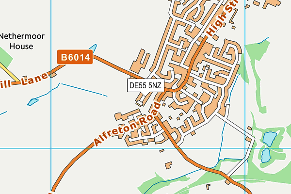 DE55 5NZ map - OS VectorMap District (Ordnance Survey) DE55 5NZ map - OS VectorMap District (Ordnance Survey)