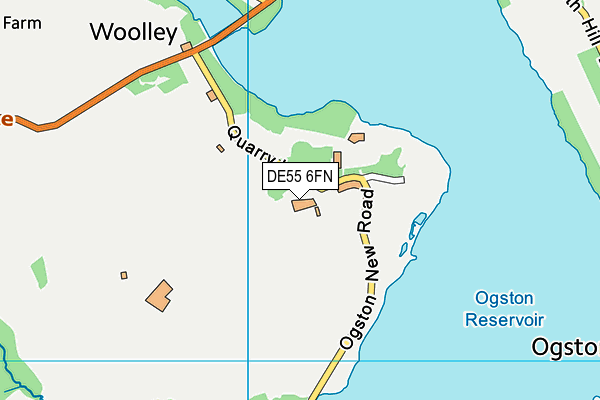 DE55 6FN map - OS VectorMap District (Ordnance Survey) DE55 6FN map - OS VectorMap District (Ordnance Survey)