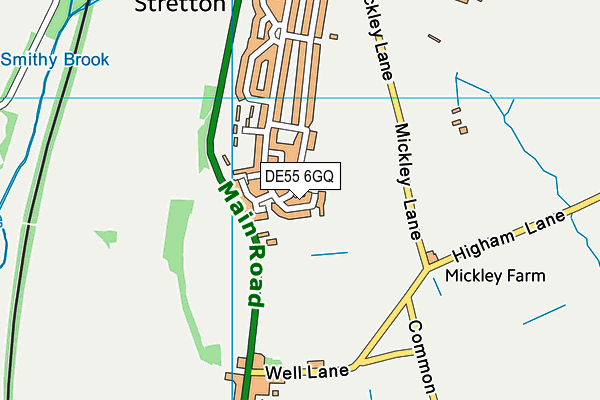 DE55 6GQ map - OS VectorMap District (Ordnance Survey)