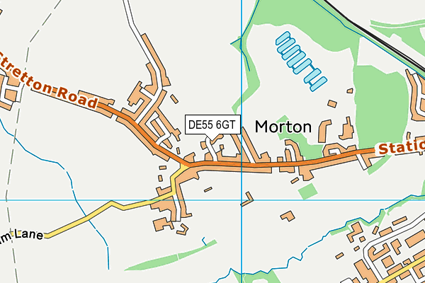 DE55 6GT map - OS VectorMap District (Ordnance Survey) DE55 6GT map - OS VectorMap District (Ordnance Survey)