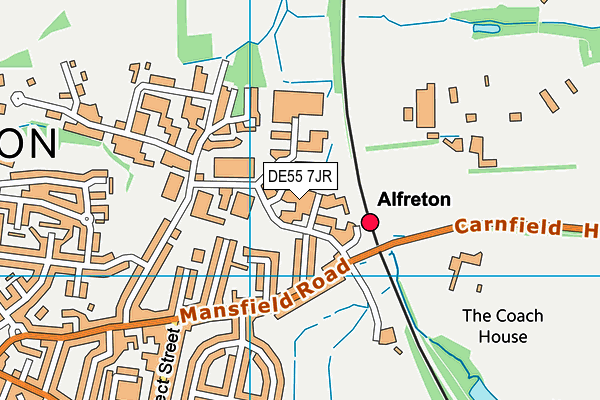 DE55 7JR map - OS VectorMap District (Ordnance Survey) DE55 7JR map - OS VectorMap District (Ordnance Survey)
