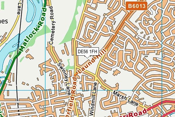 DE56 1FH map - OS VectorMap District (Ordnance Survey) DE56 1FH map - OS VectorMap District (Ordnance Survey)
