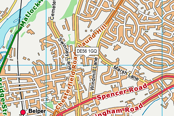 DE56 1GQ map - OS VectorMap District (Ordnance Survey) DE56 1GQ map - OS VectorMap District (Ordnance Survey)