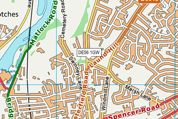 DE56 1GW map - OS VectorMap District (Ordnance Survey) DE56 1GW map - OS VectorMap District (Ordnance Survey)