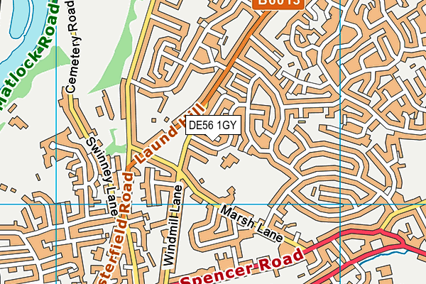 DE56 1GY map - OS VectorMap District (Ordnance Survey) DE56 1GY map - OS VectorMap District (Ordnance Survey)
