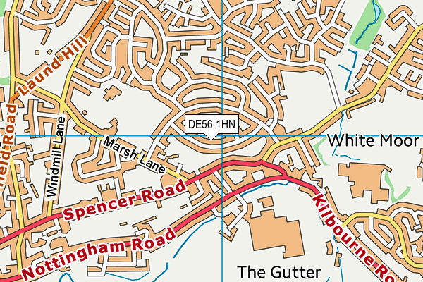 DE56 1HN map - OS VectorMap District (Ordnance Survey)
