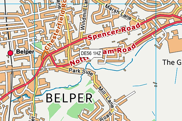 DE56 1HZ map - OS VectorMap District (Ordnance Survey) DE56 1HZ map - OS VectorMap District (Ordnance Survey)
