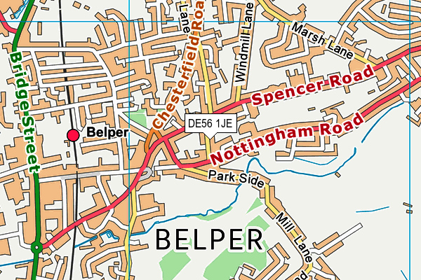 DE56 1JE map - OS VectorMap District (Ordnance Survey) DE56 1JE map - OS VectorMap District (Ordnance Survey)