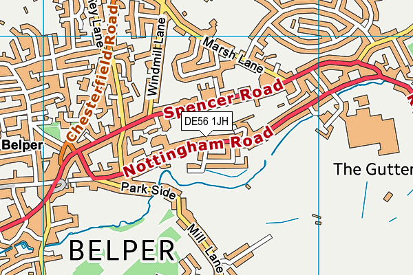 DE56 1JH map - OS VectorMap District (Ordnance Survey) DE56 1JH map - OS VectorMap District (Ordnance Survey)