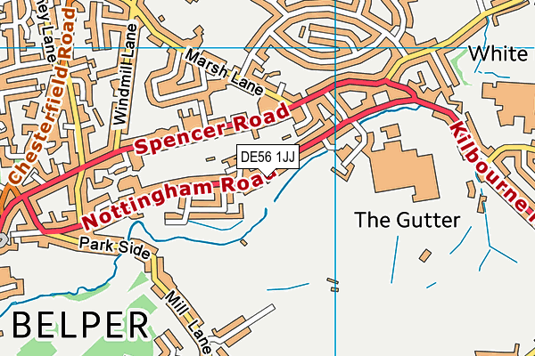 DE56 1JJ map - OS VectorMap District (Ordnance Survey)