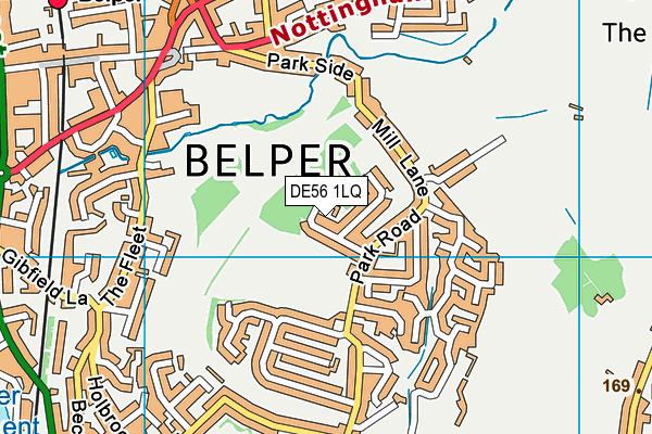 DE56 1LQ map - OS VectorMap District (Ordnance Survey)