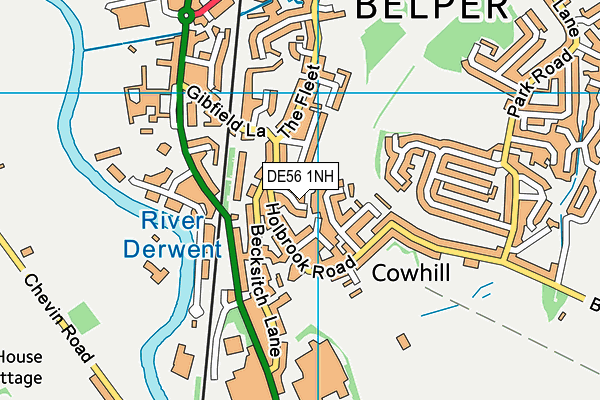 DE56 1NH map - OS VectorMap District (Ordnance Survey) DE56 1NH map - OS VectorMap District (Ordnance Survey)