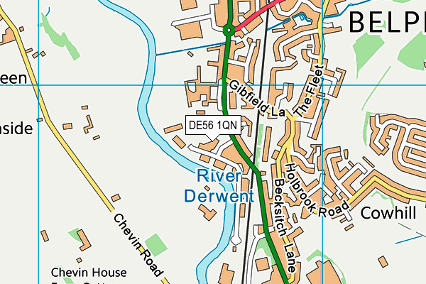 DE56 1QN map - OS VectorMap District (Ordnance Survey) DE56 1QN map - OS VectorMap District (Ordnance Survey)