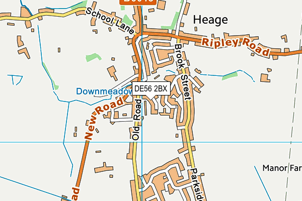 DE56 2BX map - OS VectorMap District (Ordnance Survey)