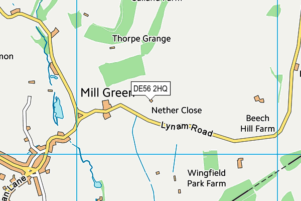 DE56 2HQ map - OS VectorMap District (Ordnance Survey) DE56 2HQ map - OS VectorMap District (Ordnance Survey)
