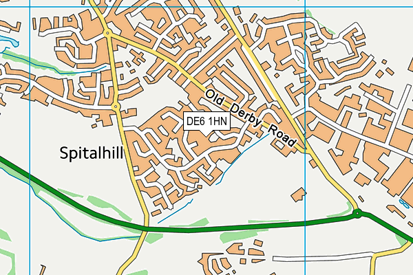 DE6 1HN map - OS VectorMap District (Ordnance Survey) DE6 1HN map - OS VectorMap District (Ordnance Survey)
