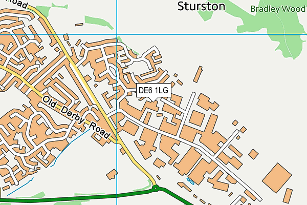 DE6 1LG map - OS VectorMap District (Ordnance Survey) DE6 1LG map - OS VectorMap District (Ordnance Survey)
