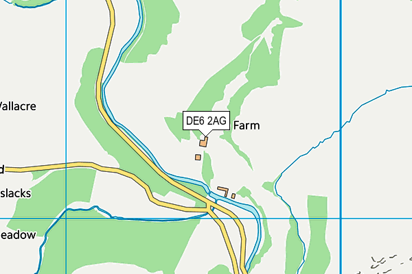 DE6 2AG map - OS VectorMap District (Ordnance Survey) DE6 2AG map - OS VectorMap District (Ordnance Survey)