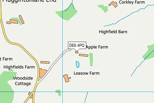 DE6 4PQ map - OS VectorMap District (Ordnance Survey)