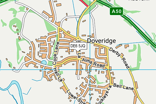 DE6 5JQ map - OS VectorMap District (Ordnance Survey) DE6 5JQ map - OS VectorMap District (Ordnance Survey)