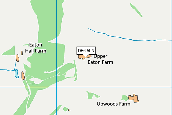 DE6 5LN map - OS VectorMap District (Ordnance Survey)