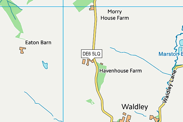 DE6 5LQ map - OS VectorMap District (Ordnance Survey) DE6 5LQ map - OS VectorMap District (Ordnance Survey)