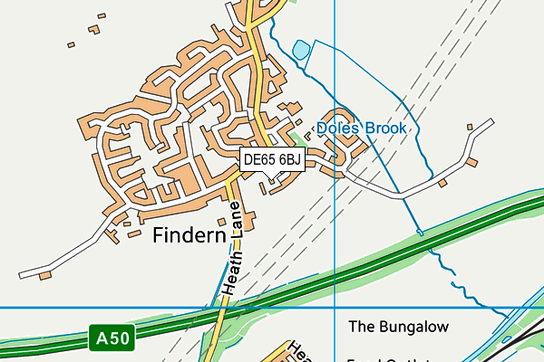 DE65 6BJ map - OS VectorMap District (Ordnance Survey) DE65 6BJ map - OS VectorMap District (Ordnance Survey)