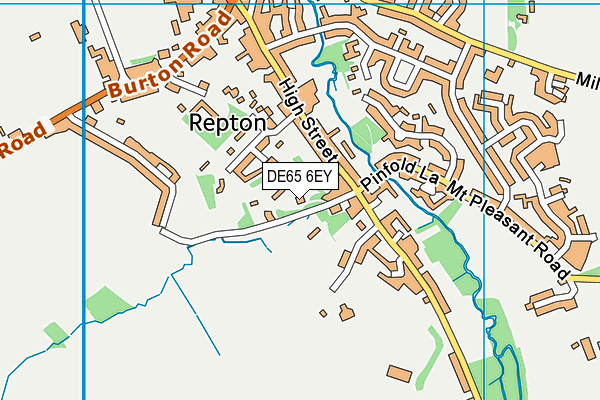 DE65 6EY map - OS VectorMap District (Ordnance Survey) DE65 6EY map - OS VectorMap District (Ordnance Survey)