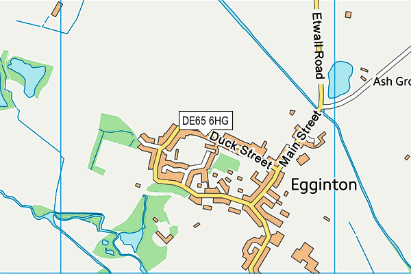 DE65 6HG map - OS VectorMap District (Ordnance Survey)