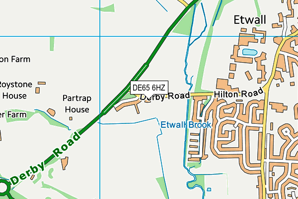 DE65 6HZ map - OS VectorMap District (Ordnance Survey) DE65 6HZ map - OS VectorMap District (Ordnance Survey)