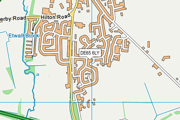DE65 6LY map - OS VectorMap District (Ordnance Survey) DE65 6LY map - OS VectorMap District (Ordnance Survey)