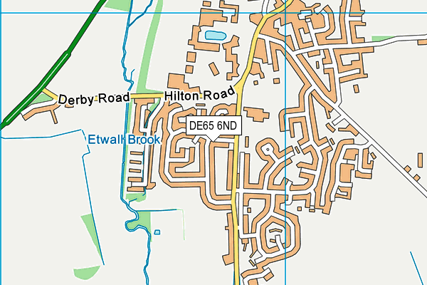 DE65 6ND map - OS VectorMap District (Ordnance Survey) DE65 6ND map - OS VectorMap District (Ordnance Survey)