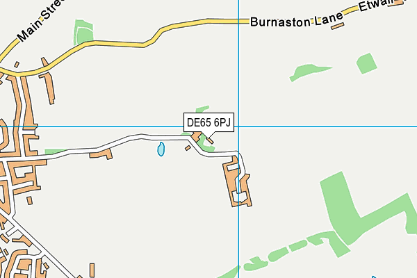 DE65 6PJ map - OS VectorMap District (Ordnance Survey) DE65 6PJ map - OS VectorMap District (Ordnance Survey)