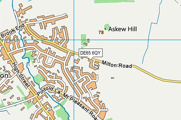 DE65 6QY map - OS VectorMap District (Ordnance Survey) DE65 6QY map - OS VectorMap District (Ordnance Survey)