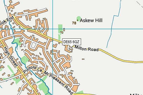DE65 6QZ map - OS VectorMap District (Ordnance Survey)
