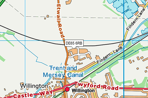 DE65 6RB map - OS VectorMap District (Ordnance Survey) DE65 6RB map - OS VectorMap District (Ordnance Survey)