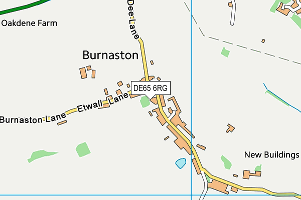 DE65 6RG map - OS VectorMap District (Ordnance Survey)