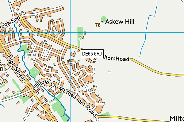 DE65 6RJ map - OS VectorMap District (Ordnance Survey) DE65 6RJ map - OS VectorMap District (Ordnance Survey)