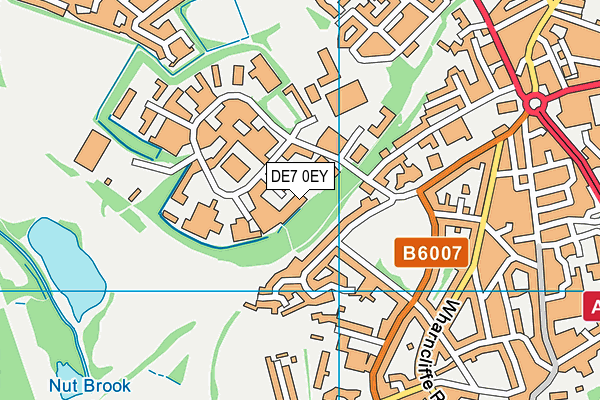 DE7 0EY map - OS VectorMap District (Ordnance Survey) DE7 0EY map - OS VectorMap District (Ordnance Survey)