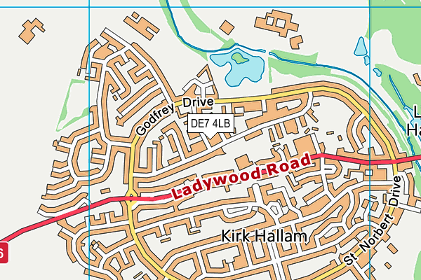 DE7 4LB map - OS VectorMap District (Ordnance Survey) DE7 4LB map - OS VectorMap District (Ordnance Survey)