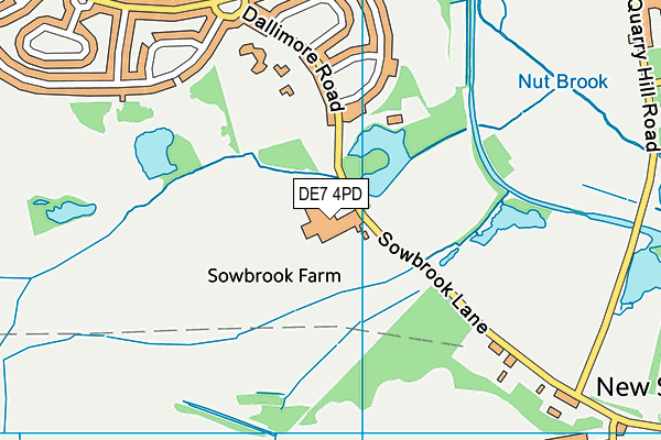 DE7 4PD map - OS VectorMap District (Ordnance Survey) DE7 4PD map - OS VectorMap District (Ordnance Survey)