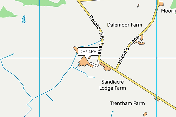 DE7 4PH map - OS VectorMap District (Ordnance Survey) DE7 4PH map - OS VectorMap District (Ordnance Survey)