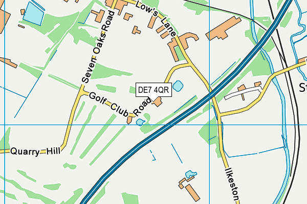 DE7 4QR map - OS VectorMap District (Ordnance Survey) DE7 4QR map - OS VectorMap District (Ordnance Survey)