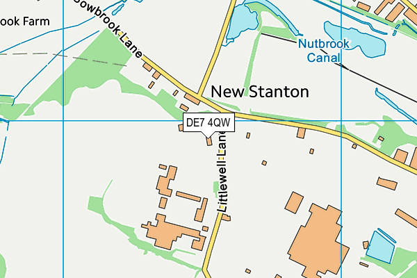 DE7 4QW map - OS VectorMap District (Ordnance Survey) DE7 4QW map - OS VectorMap District (Ordnance Survey)