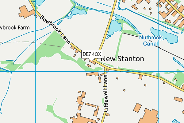 DE7 4QX map - OS VectorMap District (Ordnance Survey) DE7 4QX map - OS VectorMap District (Ordnance Survey)