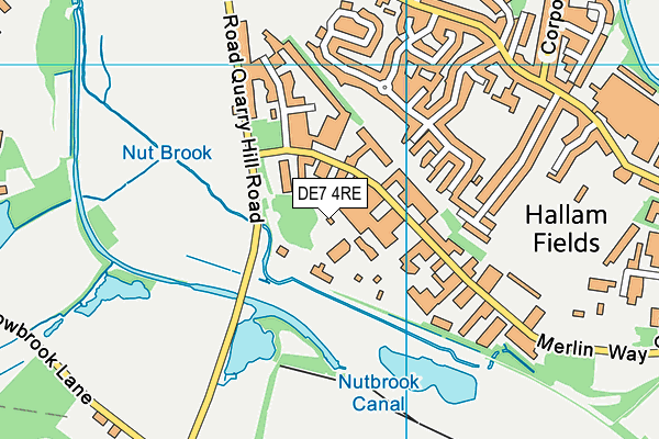 DE7 4RE map - OS VectorMap District (Ordnance Survey) DE7 4RE map - OS VectorMap District (Ordnance Survey)