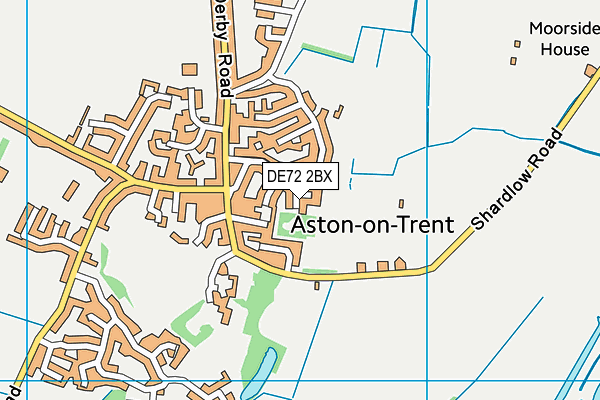 DE72 2BX map - OS VectorMap District (Ordnance Survey) DE72 2BX map - OS VectorMap District (Ordnance Survey)