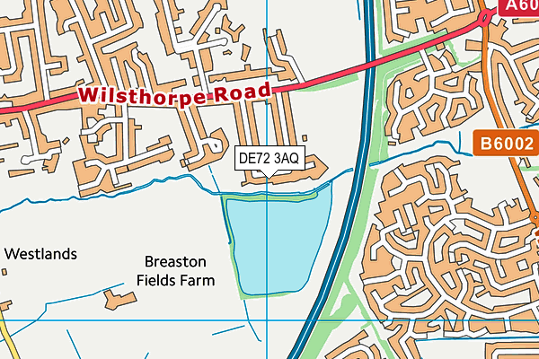 DE72 3AQ map - OS VectorMap District (Ordnance Survey) DE72 3AQ map - OS VectorMap District (Ordnance Survey)